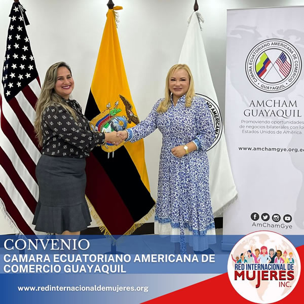 Convenio Cámara Ecuatoriano Americana y Red Internacional de Mujeres